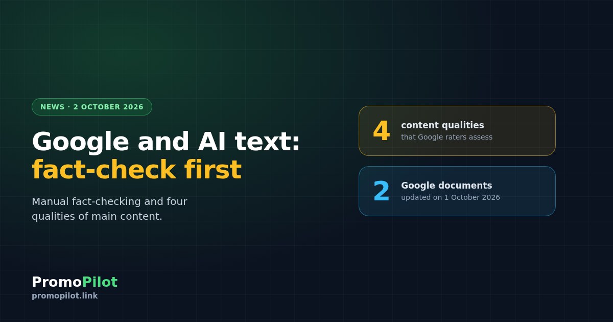 Google updates its AI content guidance: manual fact-checking and four qualities of main content