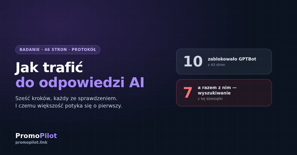 Jak trafić do odpowiedzi AI w 2026: protokół w sześciu krokach