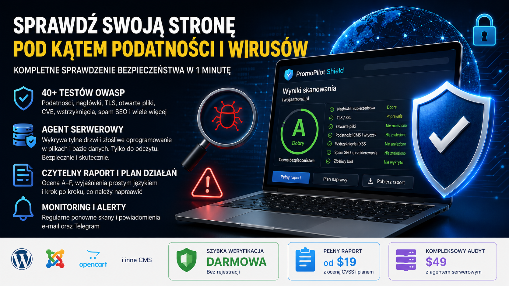 Bezpieczeństwo witryny w 2026: jak przeskanować luki i zabezpieczyć stronę