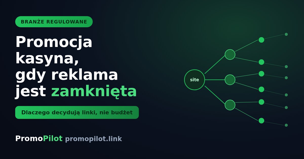 Promocja kasyna w 2026: dlaczego reklama jest zamknięta i co działa zamiast niej