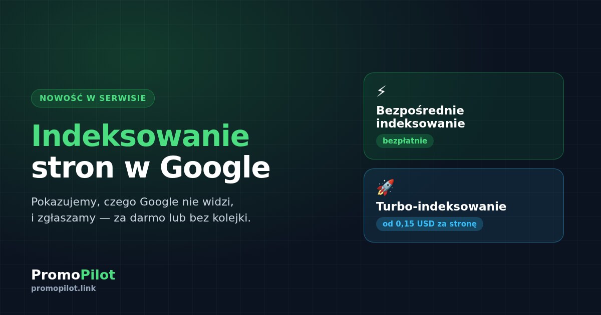 Indeksowanie stron w Google: bezpłatne zgłaszanie i Turbo dla dowolnej witryny