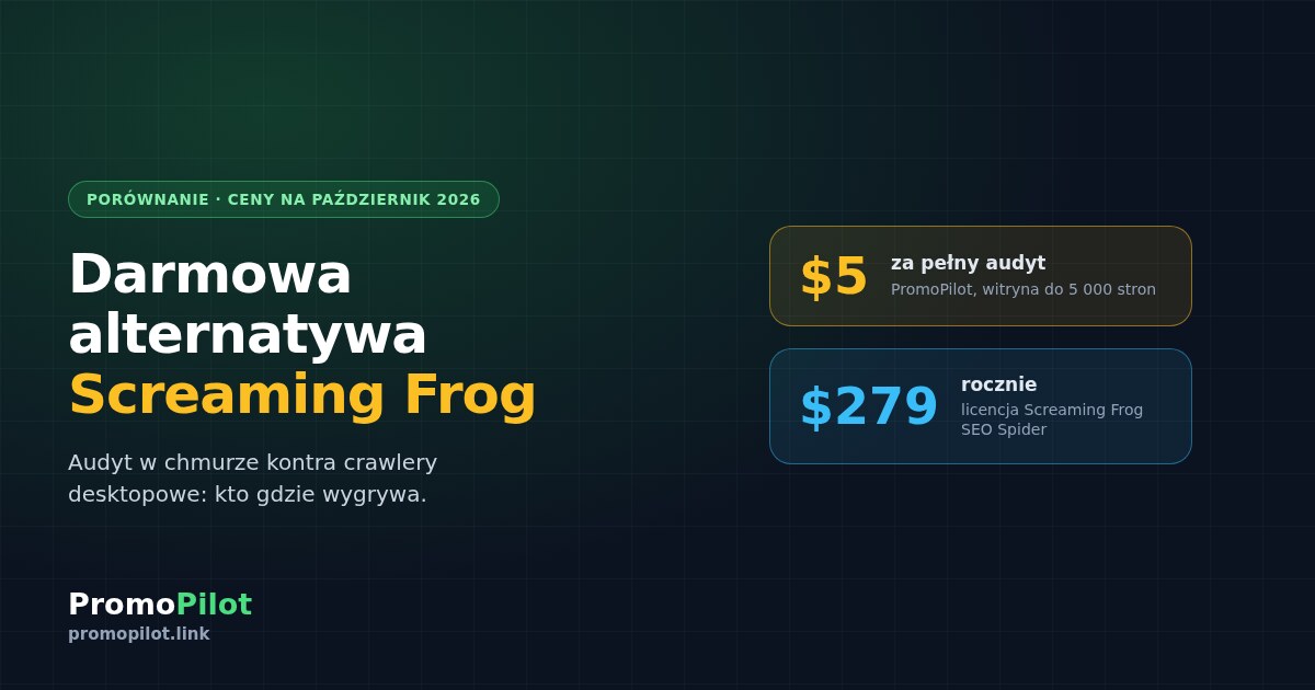 Darmowa alternatywa Screaming Frog: uczciwe porównanie z Netpeak Spider, Sitebulb i audytem SEO w chmurze
