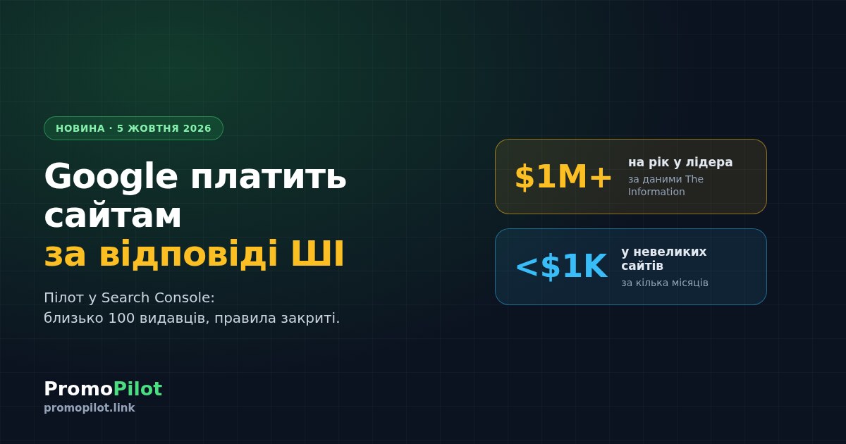 Google платить сайтам за внесок у відповіді ШІ: що відомо про пілот AI contribution