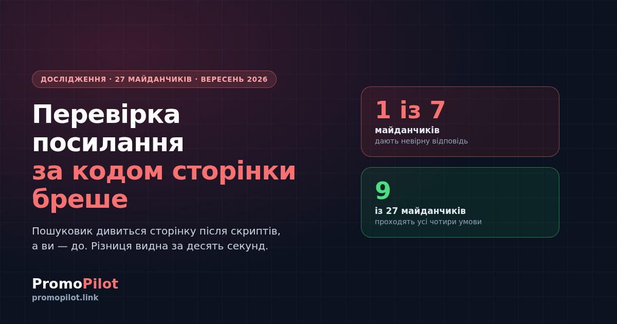 Як перевірити, чи працює ваше посилання: чотири умови і помилка, яку роблять майже всі