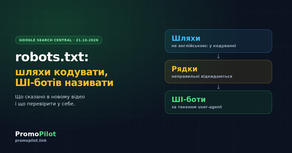 Google про robots.txt: шляхи не англійською кодуйте, а ШІ-краулери називайте на ім'я
